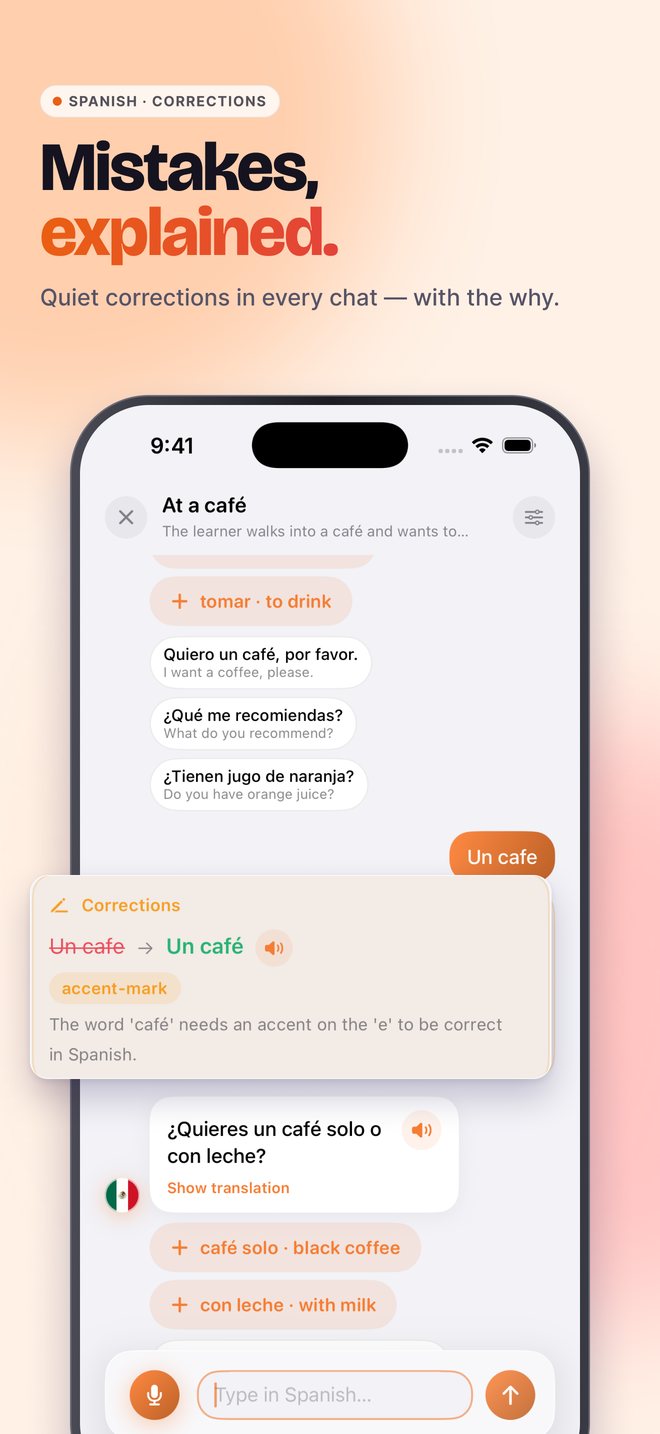Mistakes, explained: Spanish