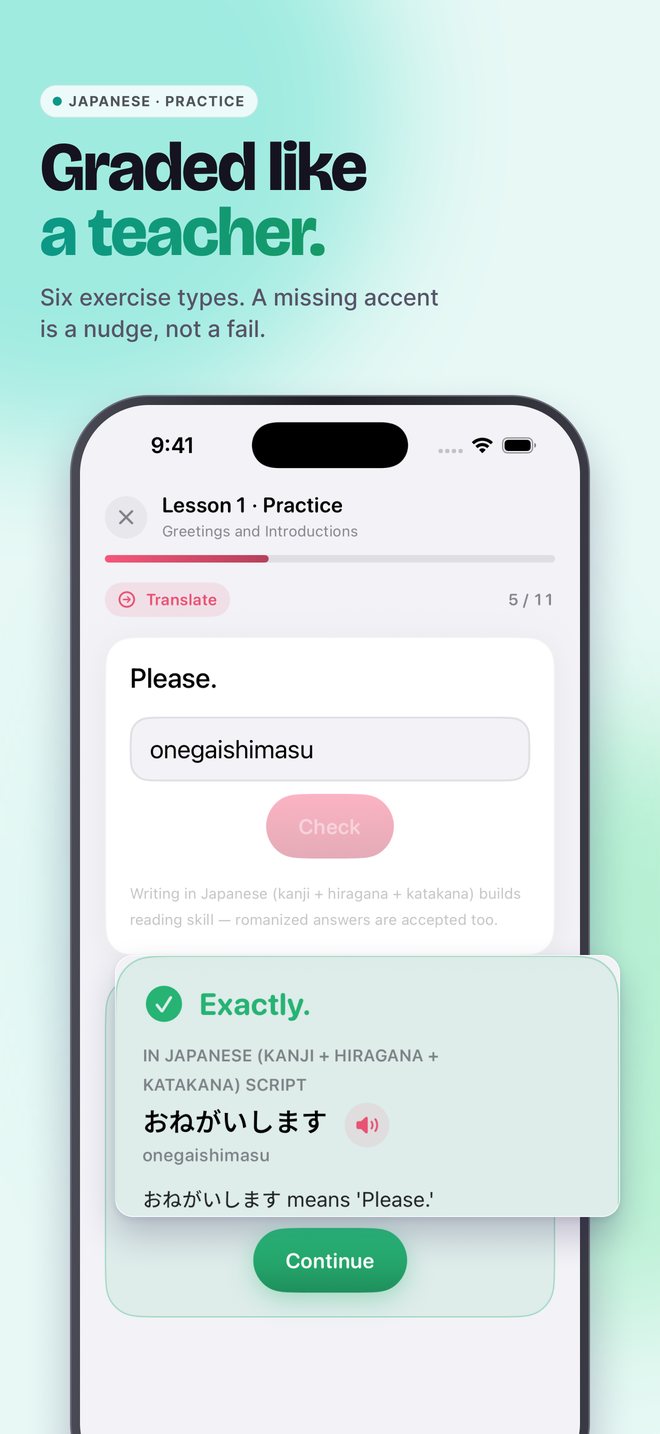 Graded like a teacher: Japanese
